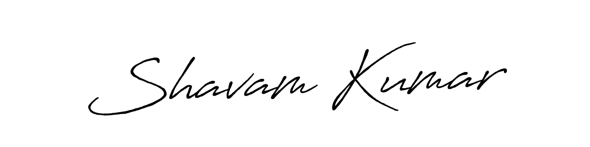 How to make Shavam Kumar signature? Antro_Vectra_Bolder is a professional autograph style. Create handwritten signature for Shavam Kumar name. Shavam Kumar signature style 7 images and pictures png