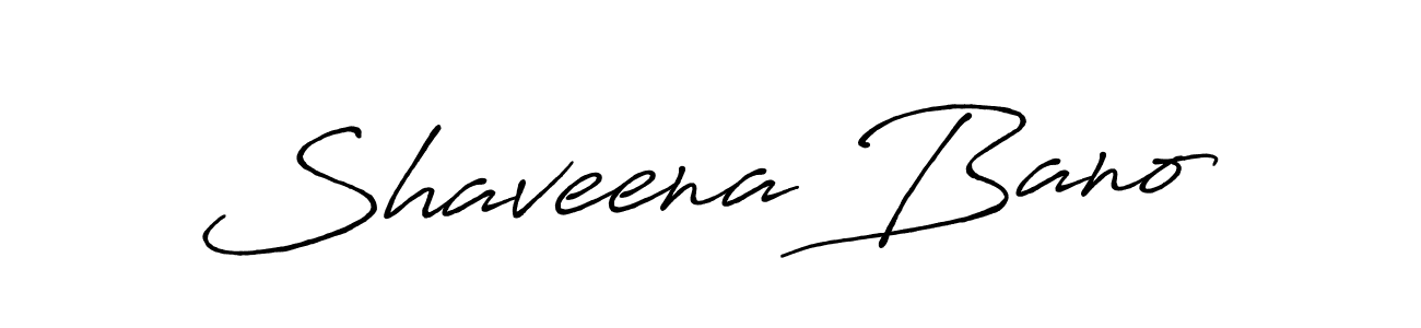Make a beautiful signature design for name Shaveena Bano. With this signature (Antro_Vectra_Bolder) style, you can create a handwritten signature for free. Shaveena Bano signature style 7 images and pictures png