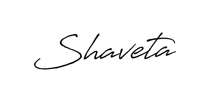 Create a beautiful signature design for name Shaveta. With this signature (Antro_Vectra_Bolder) fonts, you can make a handwritten signature for free. Shaveta signature style 7 images and pictures png