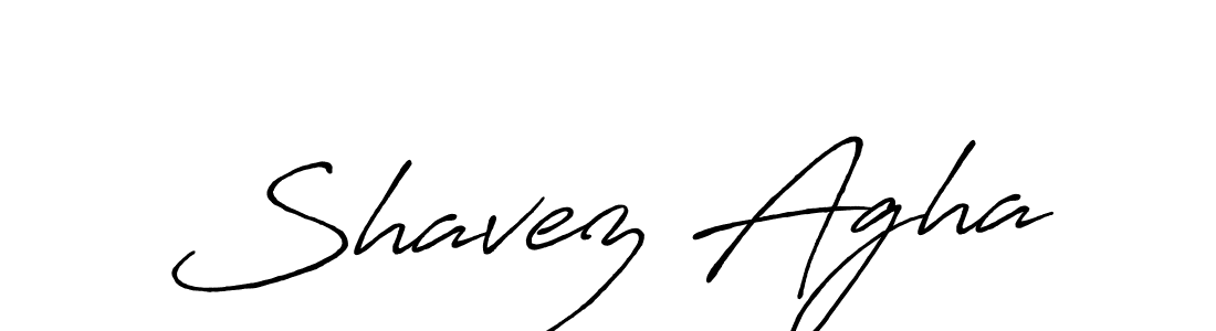 The best way (Antro_Vectra_Bolder) to make a short signature is to pick only two or three words in your name. The name Shavez Agha include a total of six letters. For converting this name. Shavez Agha signature style 7 images and pictures png