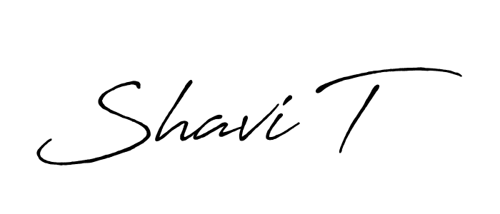 Also we have Shavi T name is the best signature style. Create professional handwritten signature collection using Antro_Vectra_Bolder autograph style. Shavi T signature style 7 images and pictures png