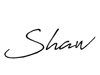 Create a beautiful signature design for name Shaw. With this signature (Antro_Vectra_Bolder) fonts, you can make a handwritten signature for free. Shaw signature style 7 images and pictures png