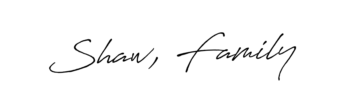 Similarly Antro_Vectra_Bolder is the best handwritten signature design. Signature creator online .You can use it as an online autograph creator for name Shaw, Family. Shaw, Family signature style 7 images and pictures png