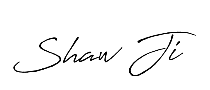 You should practise on your own different ways (Antro_Vectra_Bolder) to write your name (Shaw Ji) in signature. don't let someone else do it for you. Shaw Ji signature style 7 images and pictures png