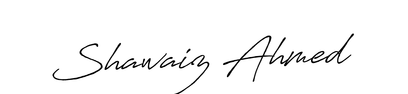 How to make Shawaiz Ahmed signature? Antro_Vectra_Bolder is a professional autograph style. Create handwritten signature for Shawaiz Ahmed name. Shawaiz Ahmed signature style 7 images and pictures png