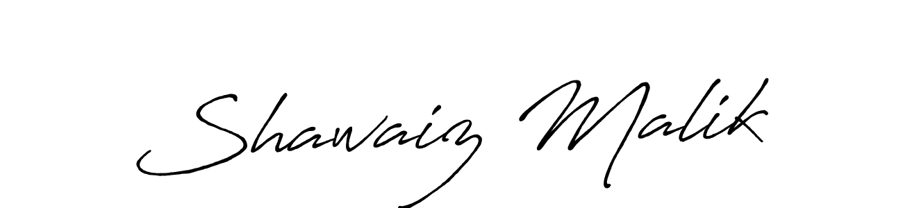 How to make Shawaiz Malik signature? Antro_Vectra_Bolder is a professional autograph style. Create handwritten signature for Shawaiz Malik name. Shawaiz Malik signature style 7 images and pictures png