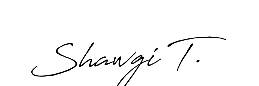 It looks lik you need a new signature style for name Shawgi T.. Design unique handwritten (Antro_Vectra_Bolder) signature with our free signature maker in just a few clicks. Shawgi T. signature style 7 images and pictures png