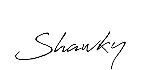 How to make Shawky name signature. Use Antro_Vectra_Bolder style for creating short signs online. This is the latest handwritten sign. Shawky signature style 7 images and pictures png