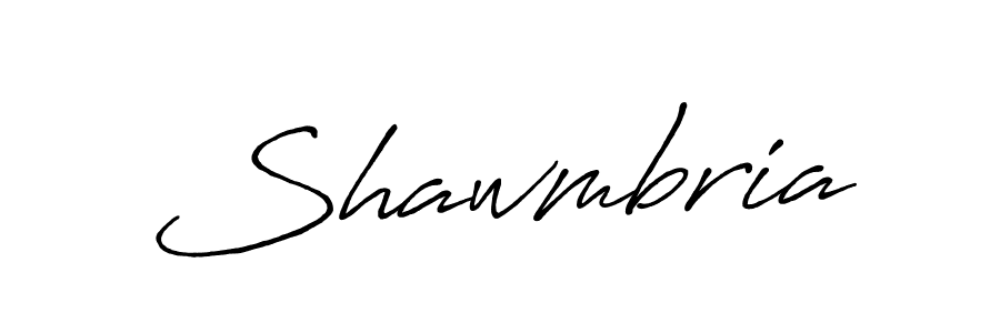 Make a beautiful signature design for name Shawmbria. With this signature (Antro_Vectra_Bolder) style, you can create a handwritten signature for free. Shawmbria signature style 7 images and pictures png
