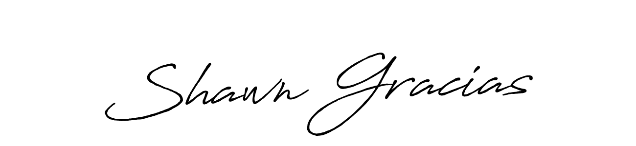 Create a beautiful signature design for name Shawn Gracias. With this signature (Antro_Vectra_Bolder) fonts, you can make a handwritten signature for free. Shawn Gracias signature style 7 images and pictures png