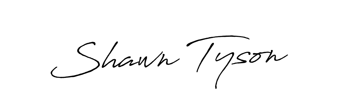 How to make Shawn Tyson name signature. Use Antro_Vectra_Bolder style for creating short signs online. This is the latest handwritten sign. Shawn Tyson signature style 7 images and pictures png