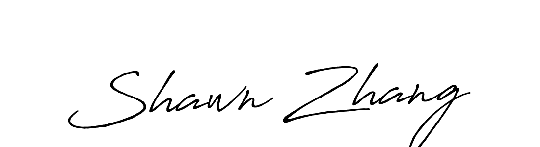 Design your own signature with our free online signature maker. With this signature software, you can create a handwritten (Antro_Vectra_Bolder) signature for name Shawn Zhang. Shawn Zhang signature style 7 images and pictures png