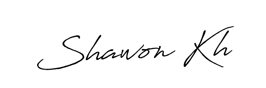 Design your own signature with our free online signature maker. With this signature software, you can create a handwritten (Antro_Vectra_Bolder) signature for name Shawon Kh. Shawon Kh signature style 7 images and pictures png