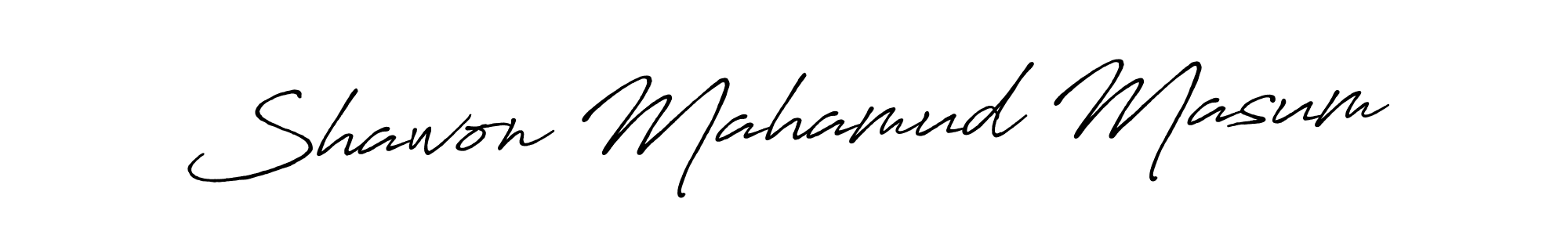 Make a beautiful signature design for name Shawon Mahamud Masum. Use this online signature maker to create a handwritten signature for free. Shawon Mahamud Masum signature style 7 images and pictures png