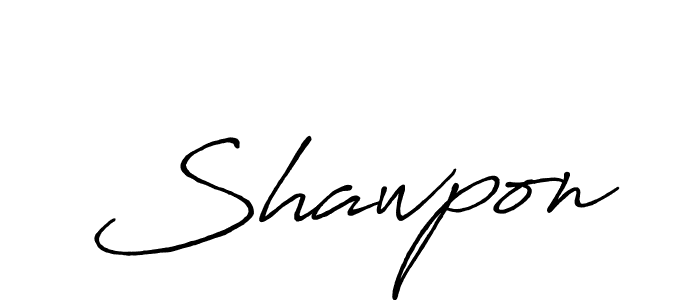 Make a beautiful signature design for name Shawpon. With this signature (Antro_Vectra_Bolder) style, you can create a handwritten signature for free. Shawpon signature style 7 images and pictures png
