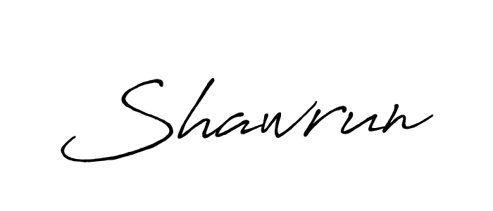 The best way (Antro_Vectra_Bolder) to make a short signature is to pick only two or three words in your name. The name Shawrun include a total of six letters. For converting this name. Shawrun signature style 7 images and pictures png