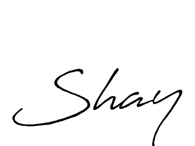 Shay stylish signature style. Best Handwritten Sign (Antro_Vectra_Bolder) for my name. Handwritten Signature Collection Ideas for my name Shay. Shay signature style 7 images and pictures png