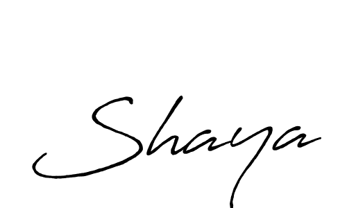 How to make Shaya signature? Antro_Vectra_Bolder is a professional autograph style. Create handwritten signature for Shaya name. Shaya signature style 7 images and pictures png