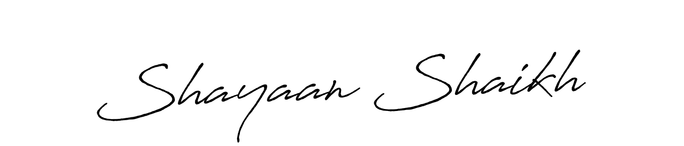 Antro_Vectra_Bolder is a professional signature style that is perfect for those who want to add a touch of class to their signature. It is also a great choice for those who want to make their signature more unique. Get Shayaan Shaikh name to fancy signature for free. Shayaan Shaikh signature style 7 images and pictures png