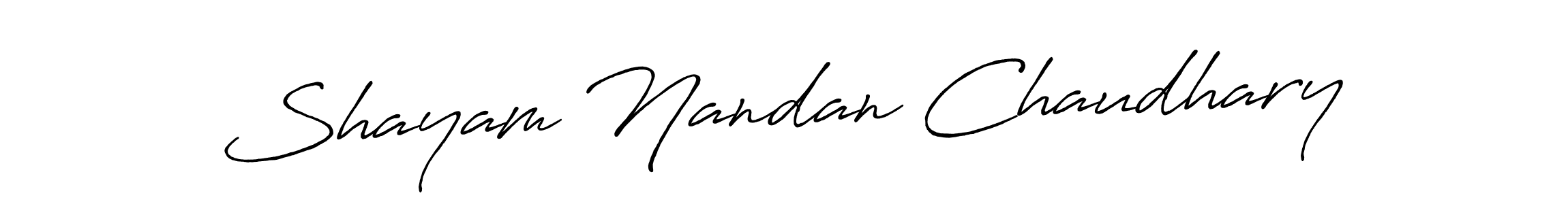 You can use this online signature creator to create a handwritten signature for the name Shayam Nandan Chaudhary. This is the best online autograph maker. Shayam Nandan Chaudhary signature style 7 images and pictures png
