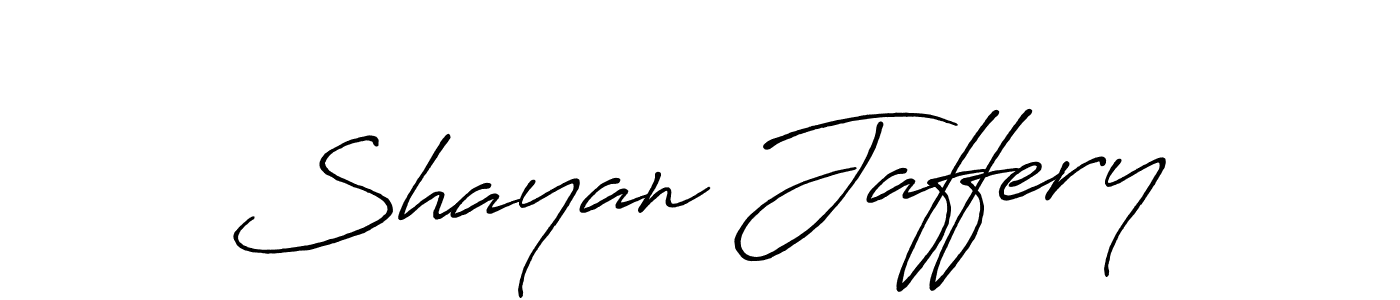 How to make Shayan Jaffery name signature. Use Antro_Vectra_Bolder style for creating short signs online. This is the latest handwritten sign. Shayan Jaffery signature style 7 images and pictures png