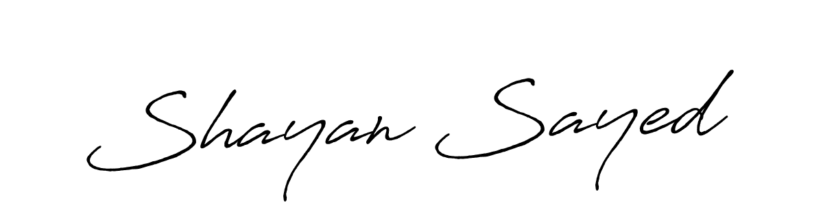 How to make Shayan Sayed signature? Antro_Vectra_Bolder is a professional autograph style. Create handwritten signature for Shayan Sayed name. Shayan Sayed signature style 7 images and pictures png