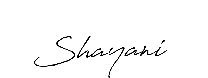Use a signature maker to create a handwritten signature online. With this signature software, you can design (Antro_Vectra_Bolder) your own signature for name Shayani . Shayani  signature style 7 images and pictures png