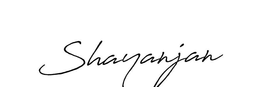 Shayanjan stylish signature style. Best Handwritten Sign (Antro_Vectra_Bolder) for my name. Handwritten Signature Collection Ideas for my name Shayanjan. Shayanjan signature style 7 images and pictures png
