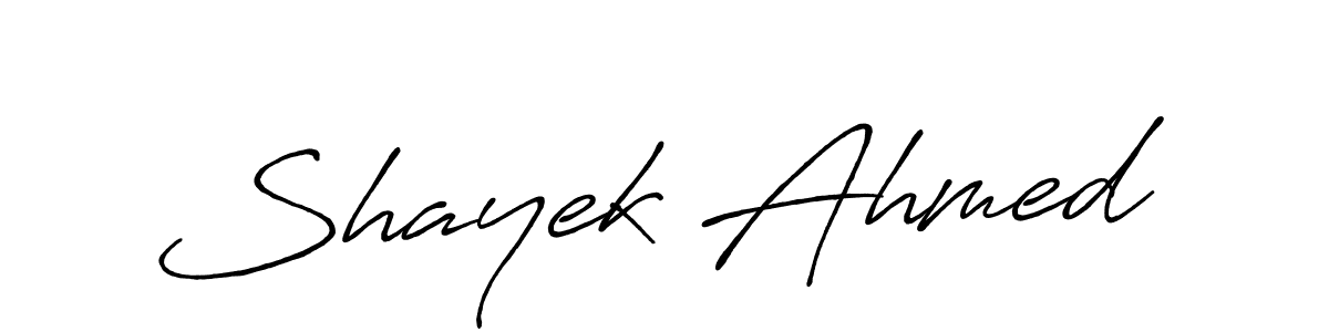 Also You can easily find your signature by using the search form. We will create Shayek Ahmed name handwritten signature images for you free of cost using Antro_Vectra_Bolder sign style. Shayek Ahmed signature style 7 images and pictures png