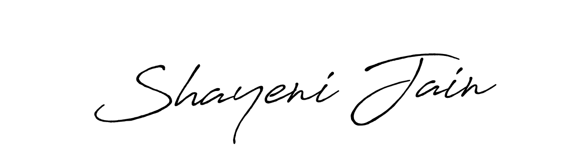 Also You can easily find your signature by using the search form. We will create Shayeni Jain name handwritten signature images for you free of cost using Antro_Vectra_Bolder sign style. Shayeni Jain signature style 7 images and pictures png