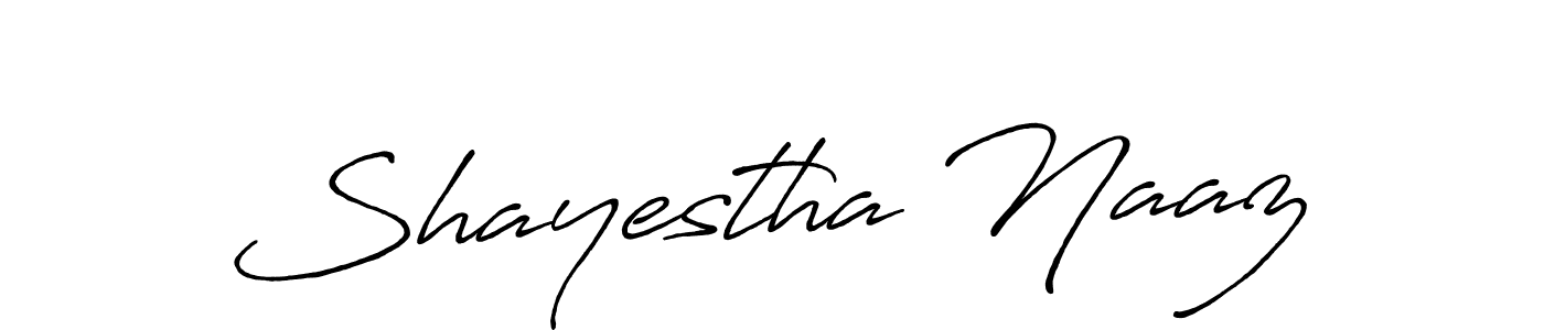 How to make Shayestha Naaz signature? Antro_Vectra_Bolder is a professional autograph style. Create handwritten signature for Shayestha Naaz name. Shayestha Naaz signature style 7 images and pictures png