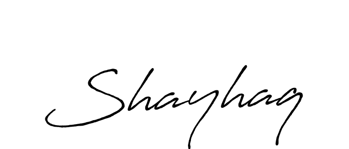Make a beautiful signature design for name Shayhaq. Use this online signature maker to create a handwritten signature for free. Shayhaq signature style 7 images and pictures png