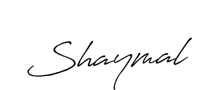 How to make Shaymal signature? Antro_Vectra_Bolder is a professional autograph style. Create handwritten signature for Shaymal name. Shaymal signature style 7 images and pictures png