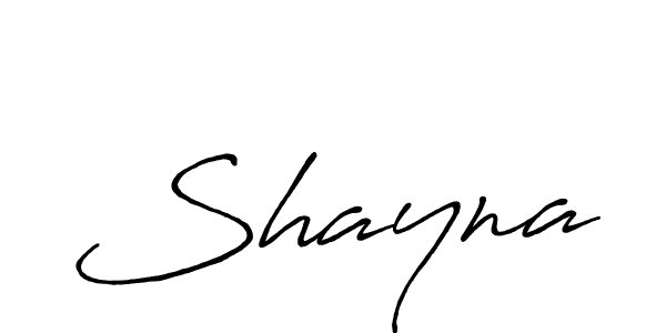 How to make Shayna name signature. Use Antro_Vectra_Bolder style for creating short signs online. This is the latest handwritten sign. Shayna signature style 7 images and pictures png