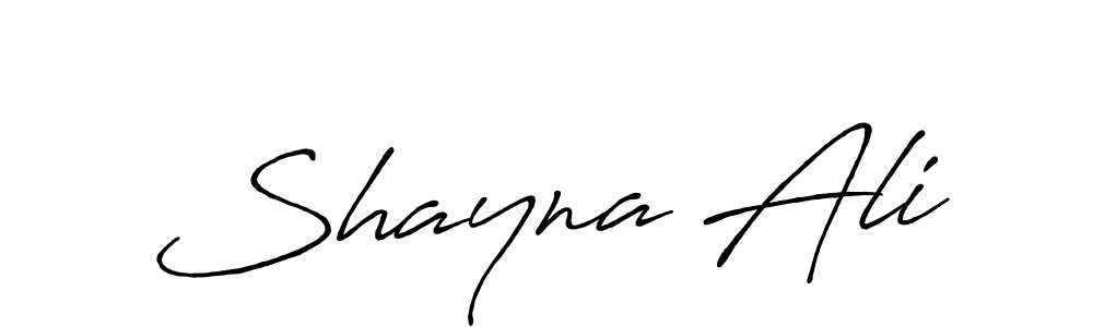 Antro_Vectra_Bolder is a professional signature style that is perfect for those who want to add a touch of class to their signature. It is also a great choice for those who want to make their signature more unique. Get Shayna Ali name to fancy signature for free. Shayna Ali signature style 7 images and pictures png