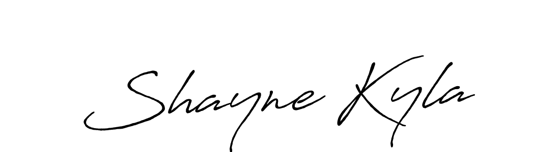 Antro_Vectra_Bolder is a professional signature style that is perfect for those who want to add a touch of class to their signature. It is also a great choice for those who want to make their signature more unique. Get Shayne Kyla name to fancy signature for free. Shayne Kyla signature style 7 images and pictures png