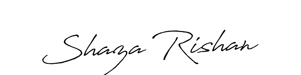 Also we have Shaza Rishan name is the best signature style. Create professional handwritten signature collection using Antro_Vectra_Bolder autograph style. Shaza Rishan signature style 7 images and pictures png