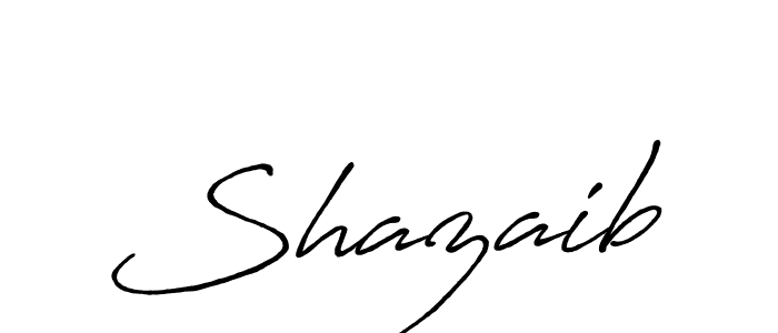 How to make Shazaib signature? Antro_Vectra_Bolder is a professional autograph style. Create handwritten signature for Shazaib name. Shazaib signature style 7 images and pictures png