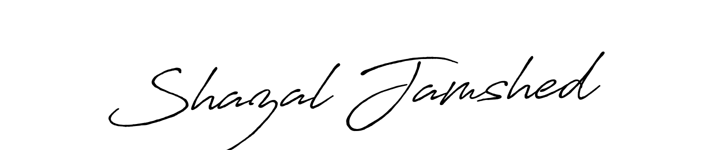 Shazal Jamshed stylish signature style. Best Handwritten Sign (Antro_Vectra_Bolder) for my name. Handwritten Signature Collection Ideas for my name Shazal Jamshed. Shazal Jamshed signature style 7 images and pictures png