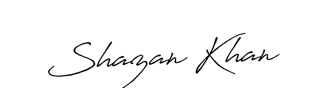Also we have Shazan Khan name is the best signature style. Create professional handwritten signature collection using Antro_Vectra_Bolder autograph style. Shazan Khan signature style 7 images and pictures png