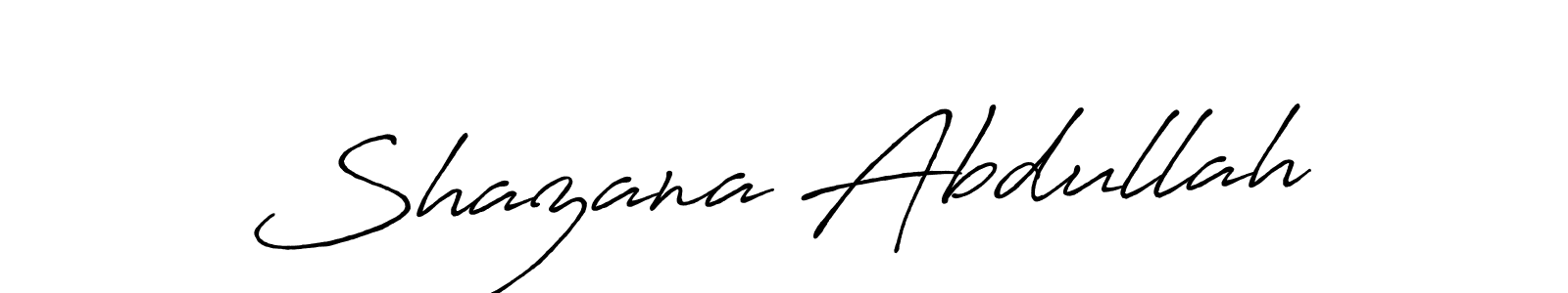 Make a beautiful signature design for name Shazana Abdullah. Use this online signature maker to create a handwritten signature for free. Shazana Abdullah signature style 7 images and pictures png