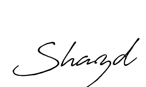 Shazd stylish signature style. Best Handwritten Sign (Antro_Vectra_Bolder) for my name. Handwritten Signature Collection Ideas for my name Shazd. Shazd signature style 7 images and pictures png