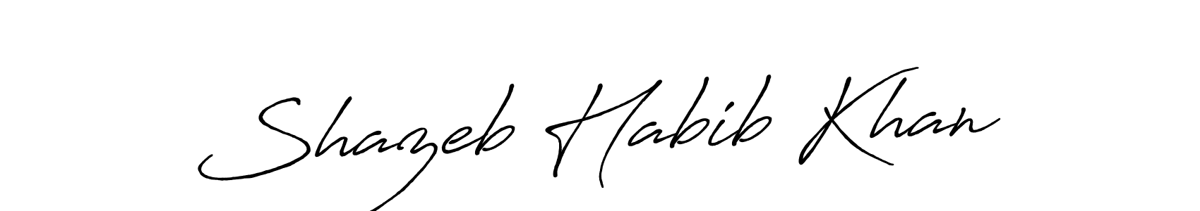 You should practise on your own different ways (Antro_Vectra_Bolder) to write your name (Shazeb Habib Khan) in signature. don't let someone else do it for you. Shazeb Habib Khan signature style 7 images and pictures png