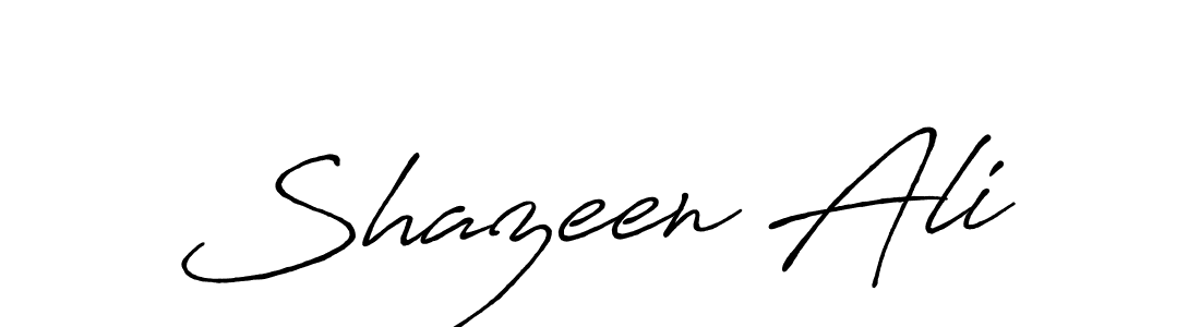 Also we have Shazeen Ali name is the best signature style. Create professional handwritten signature collection using Antro_Vectra_Bolder autograph style. Shazeen Ali signature style 7 images and pictures png