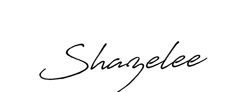 Design your own signature with our free online signature maker. With this signature software, you can create a handwritten (Antro_Vectra_Bolder) signature for name Shazelee. Shazelee signature style 7 images and pictures png