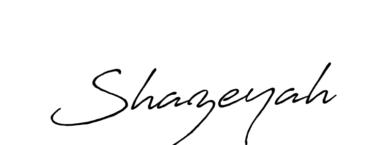 Design your own signature with our free online signature maker. With this signature software, you can create a handwritten (Antro_Vectra_Bolder) signature for name Shazeyah. Shazeyah signature style 7 images and pictures png