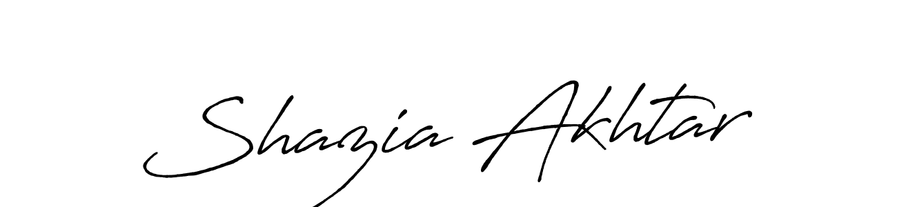 Antro_Vectra_Bolder is a professional signature style that is perfect for those who want to add a touch of class to their signature. It is also a great choice for those who want to make their signature more unique. Get Shazia Akhtar name to fancy signature for free. Shazia Akhtar signature style 7 images and pictures png