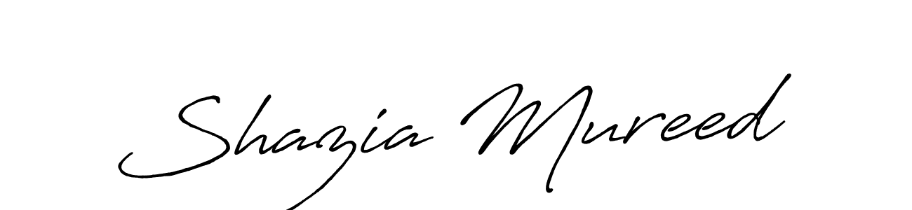 Antro_Vectra_Bolder is a professional signature style that is perfect for those who want to add a touch of class to their signature. It is also a great choice for those who want to make their signature more unique. Get Shazia Mureed name to fancy signature for free. Shazia Mureed signature style 7 images and pictures png