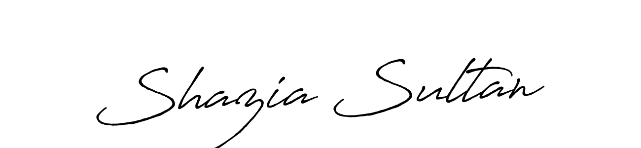 How to make Shazia Sultan name signature. Use Antro_Vectra_Bolder style for creating short signs online. This is the latest handwritten sign. Shazia Sultan signature style 7 images and pictures png