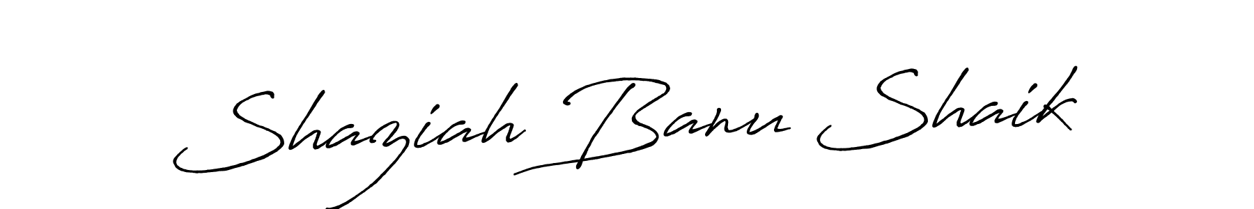 Shaziah Banu Shaik stylish signature style. Best Handwritten Sign (Antro_Vectra_Bolder) for my name. Handwritten Signature Collection Ideas for my name Shaziah Banu Shaik. Shaziah Banu Shaik signature style 7 images and pictures png